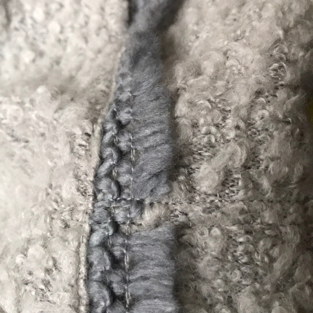 Anthropologie Angel Of North Grey Fringe Sweater - Picture 3 of 3